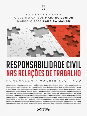 cover image of Responsabilidade Civil nas Relações de Trabalho--1ª Ed--2024